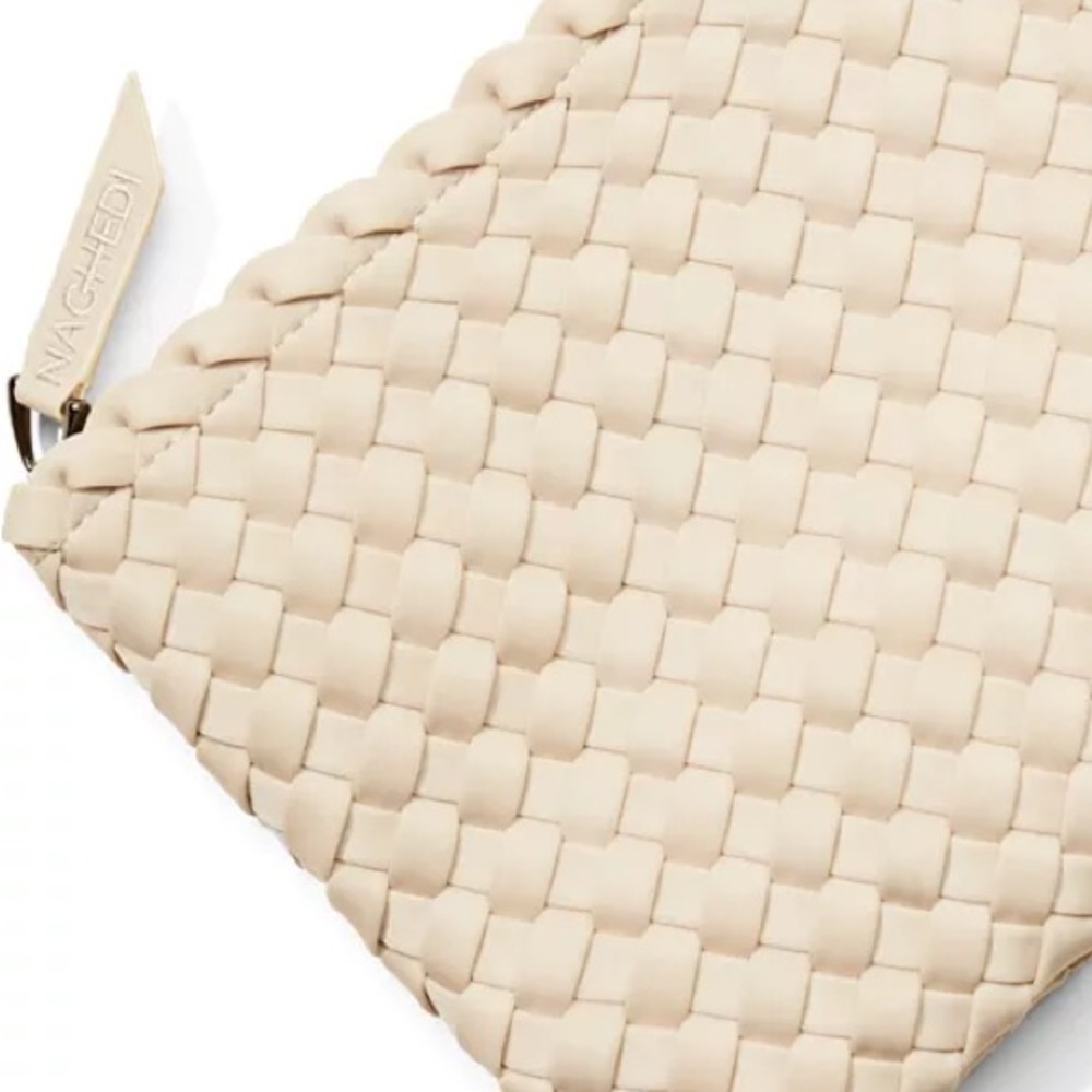 Naghedi Cream Woven Tote Bag - Size Small - Picture 5 of 11